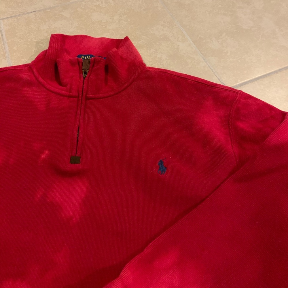 Quarter zip Oversized crop Polo fleece - Picture 5 of 6